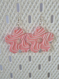 Pink Daisy Grooves Earrings