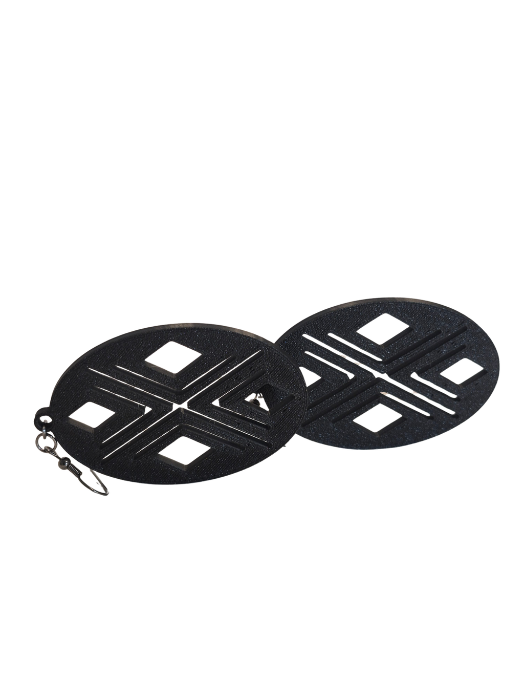 Black Native Window Earrings