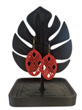 Red Native Window Earrings