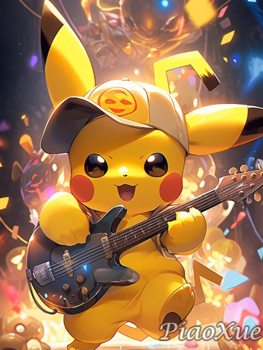 5D Diamond Painting Anime Pikachu