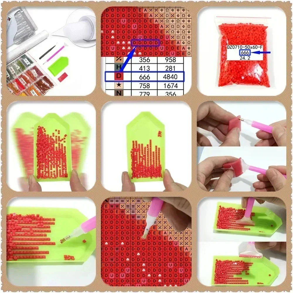 Black Girl Magic Diamond Painting Kit Square and Round Diamonds