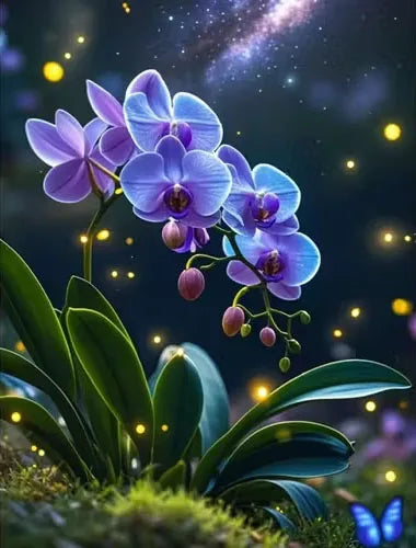 Orchid Diamond Art Painting