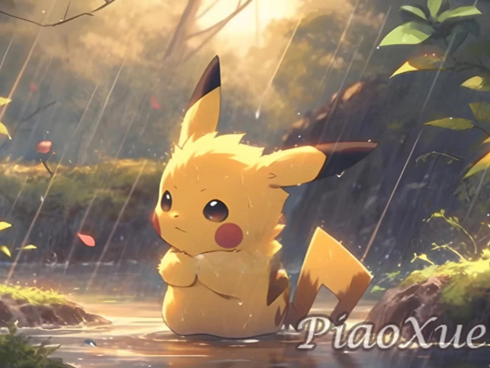 5D Diamond Painting Anime Pikachu