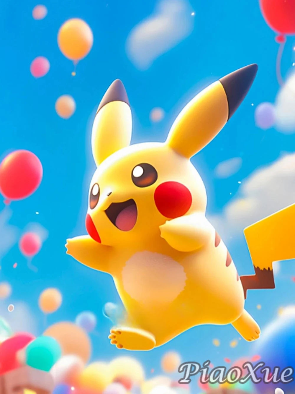 5D Diamond Painting Anime Pikachu