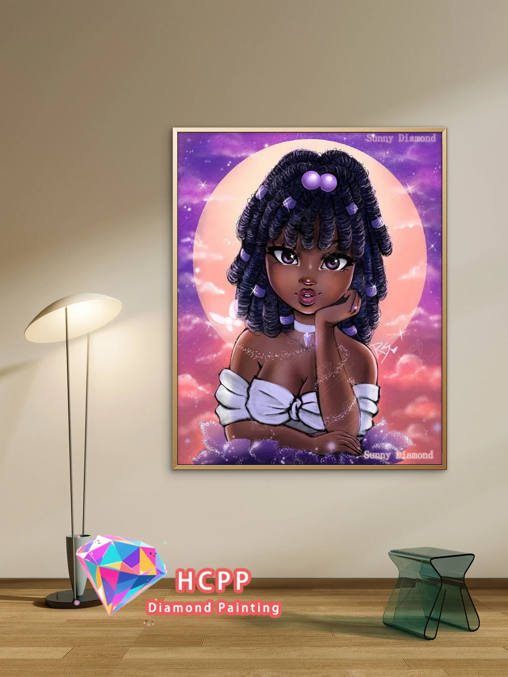 Black Girl Magic Diamond Painting Kit Square and Round Diamonds