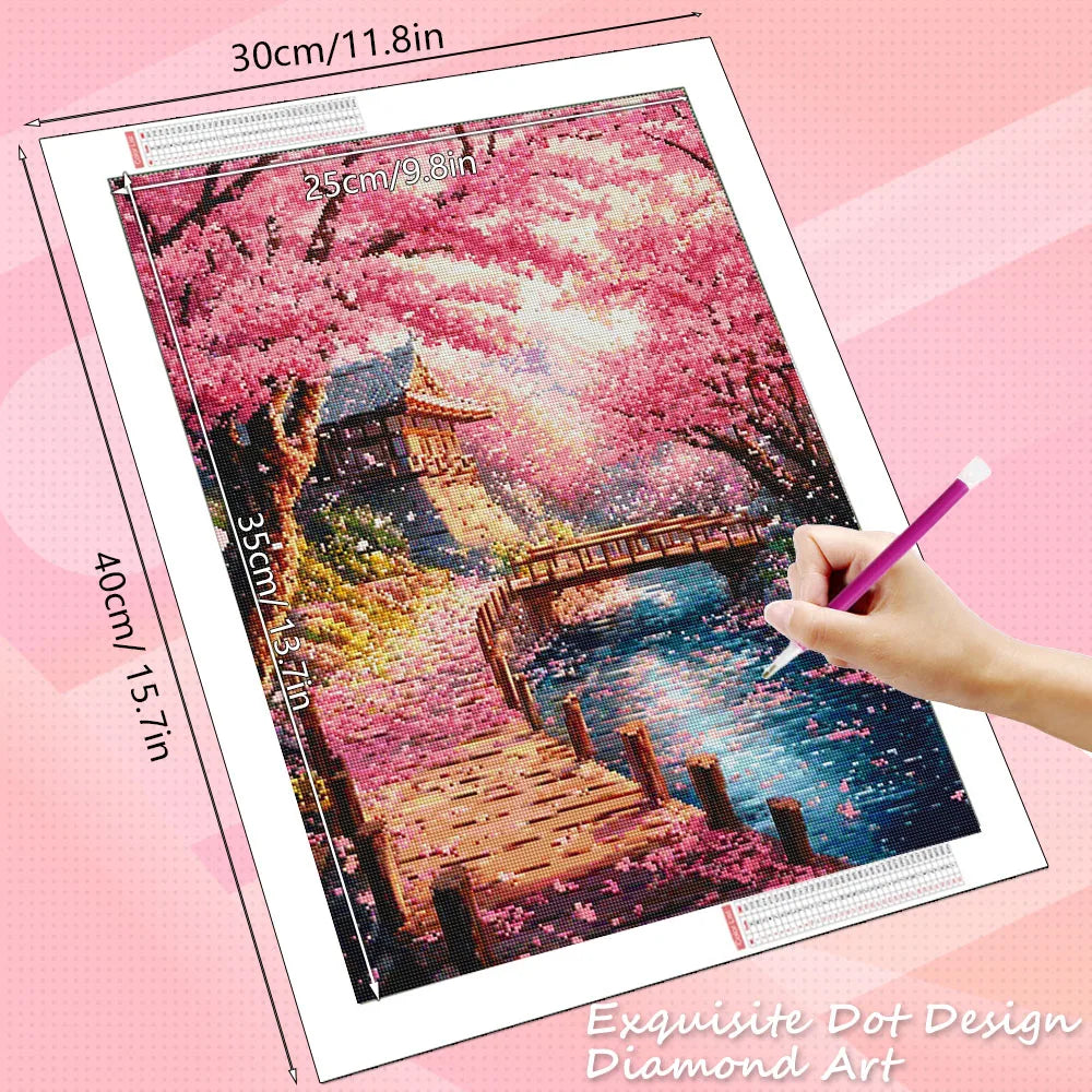Sakura Temple Diamond Painting