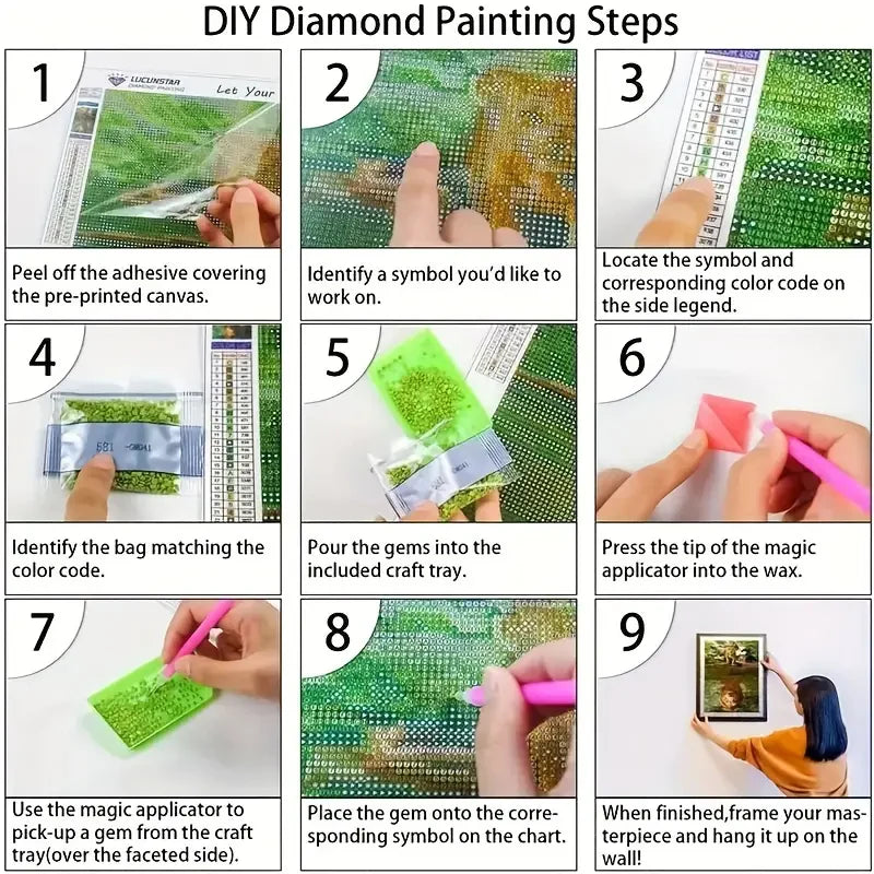 Wall Diamond Art Painting Kits Vibrant Colors