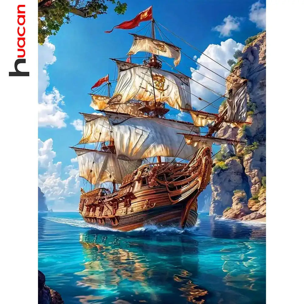 Sailing Ship Diamond Art Painting