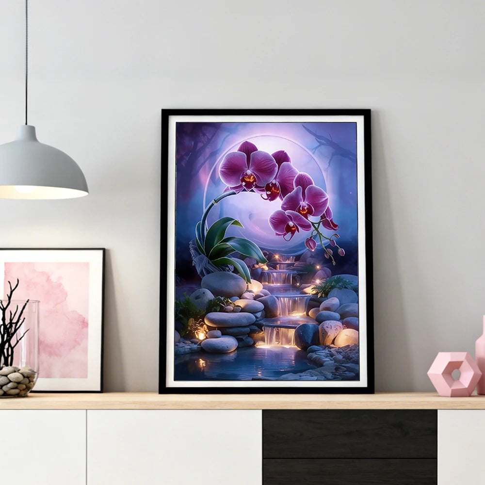 Orchid Diamond Art Painting