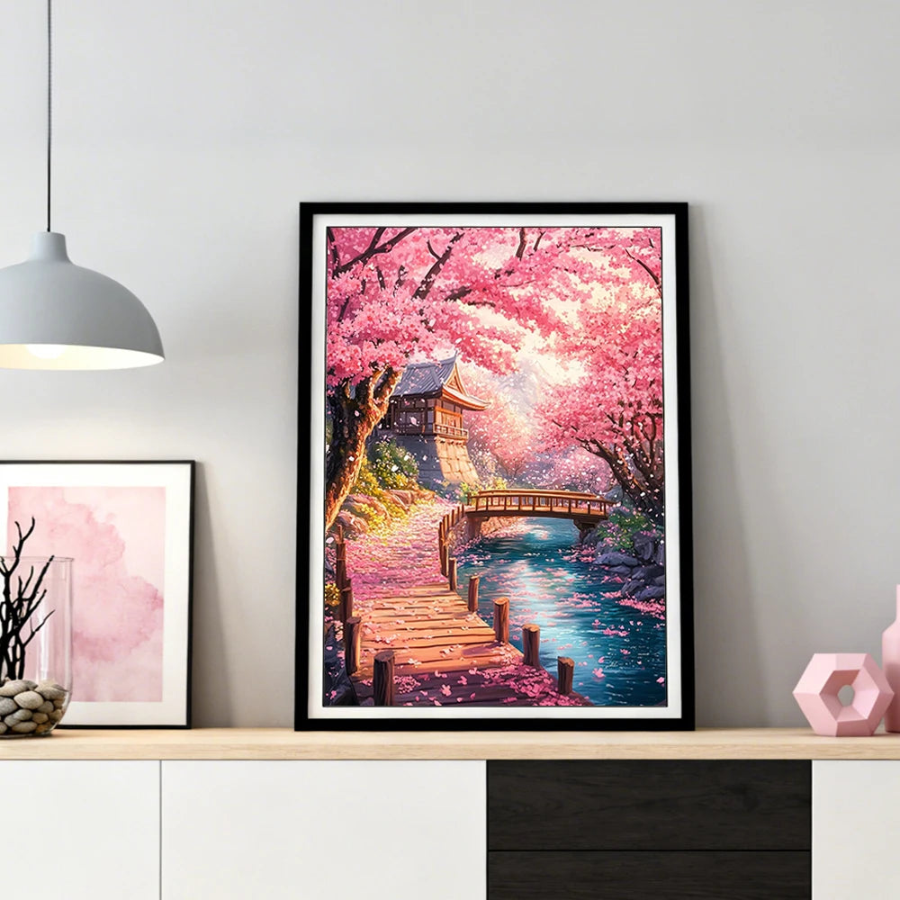 Sakura Temple Diamond Painting