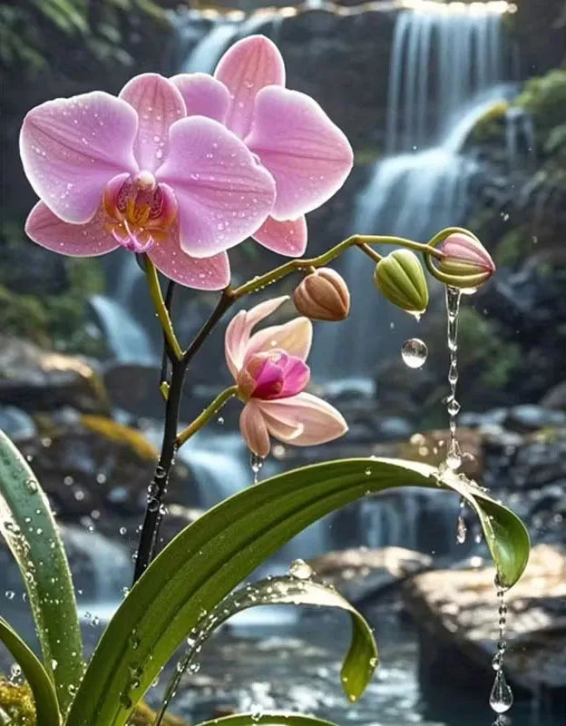 Orchid Diamond Art Painting