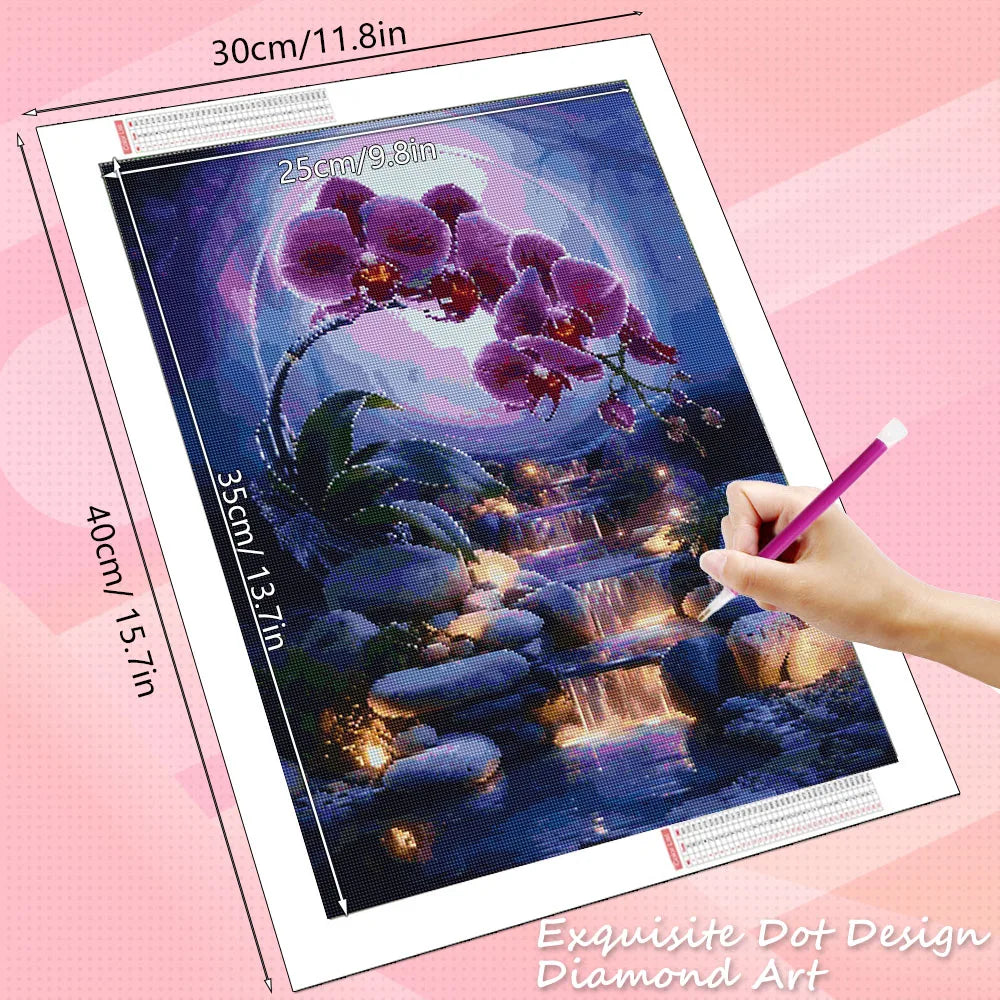 Orchid Diamond Art Painting