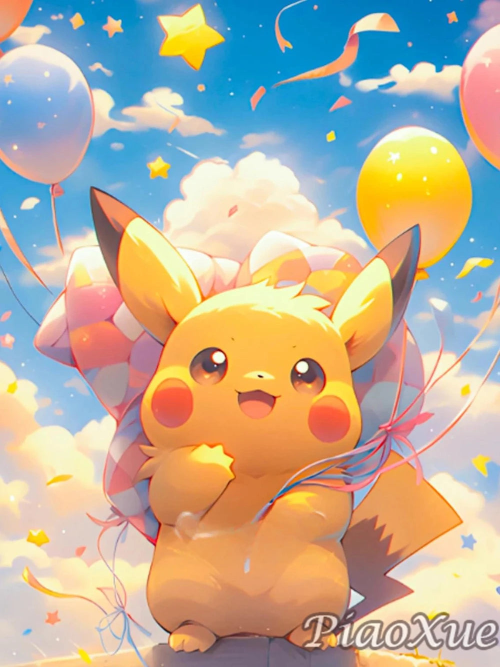 5D Diamond Painting Anime Pikachu