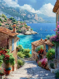 Diamond Painting Kit Street Seaside