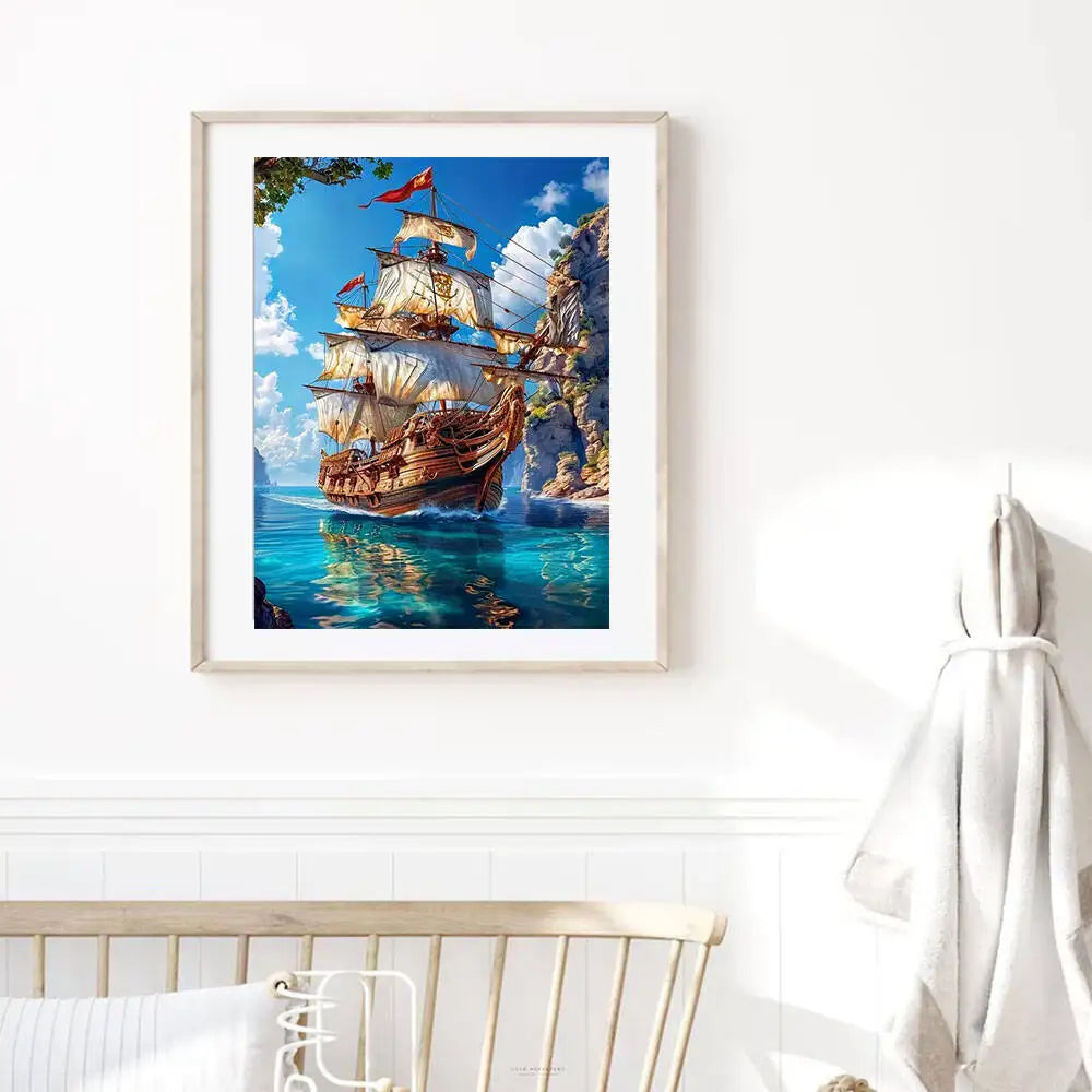 Sailing Ship Diamond Art Painting
