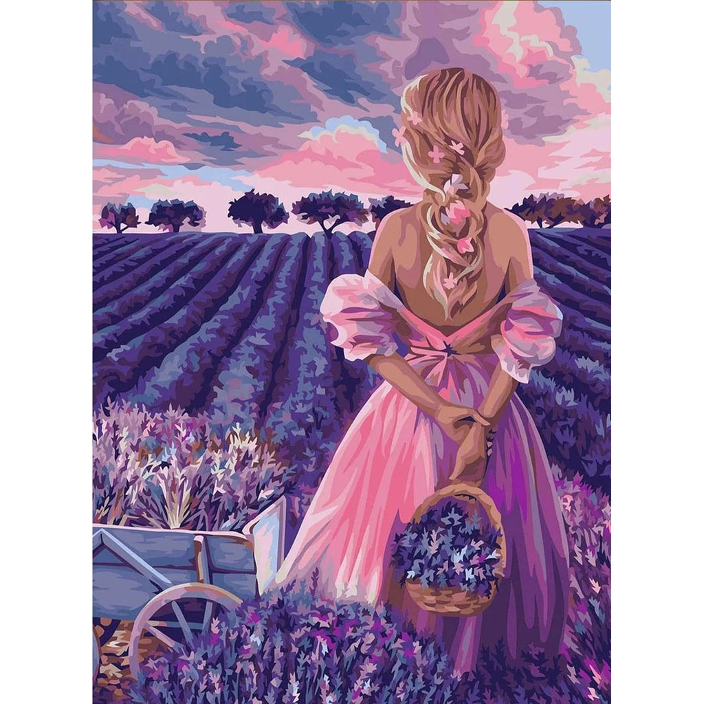 Pink Woman Diamond Painting Kit