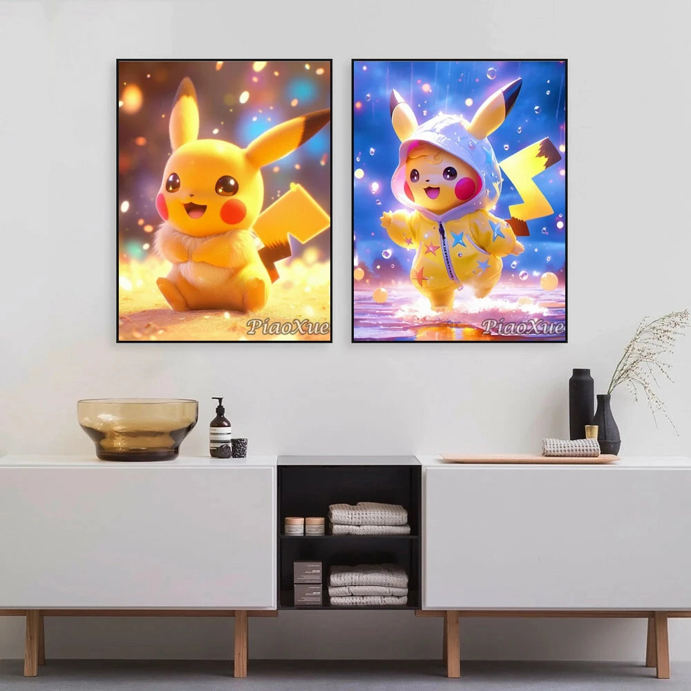 5D Diamond Painting Anime Pikachu