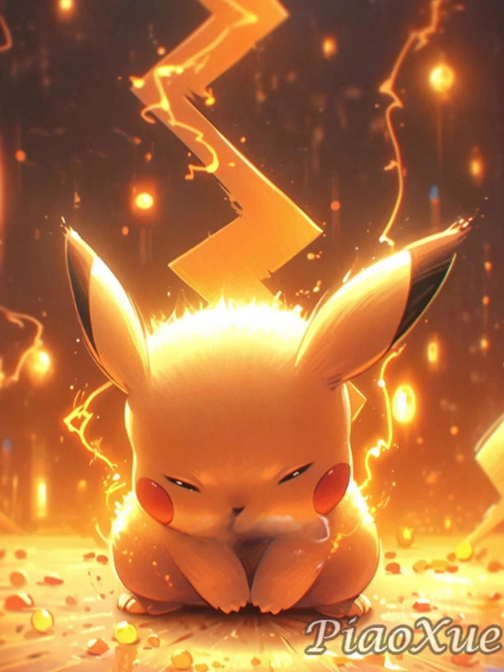5D Diamond Painting Anime Pikachu