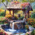 Garden Stone Well Diamond Painting