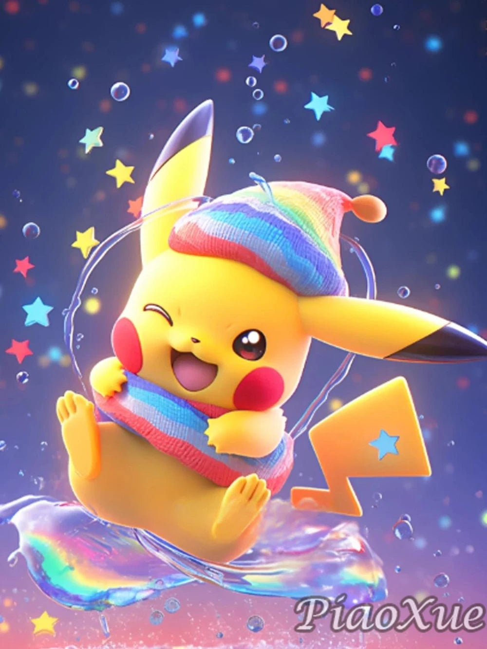 5D Diamond Painting Anime Pikachu